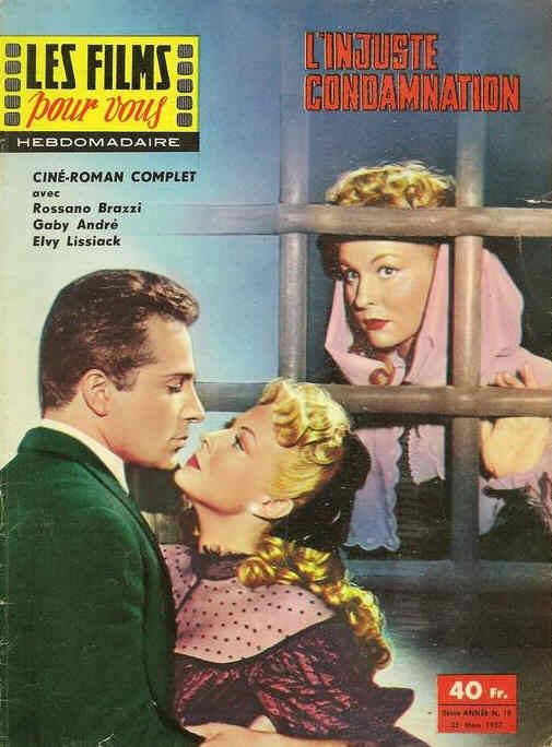 FILMS POUR VOUS | LES magazine side cover Issue 18 25 March 1957