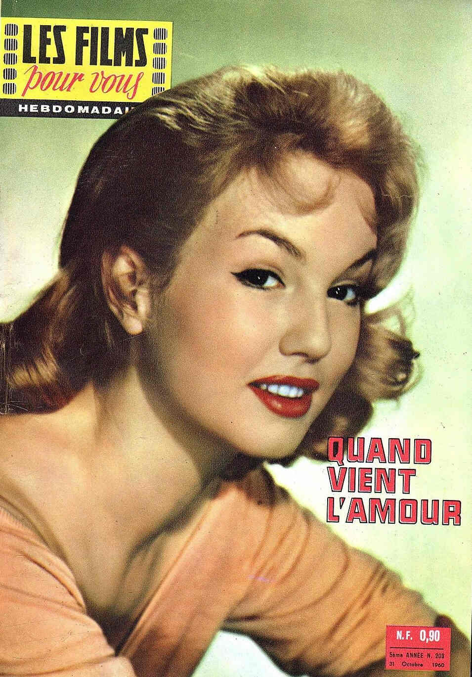 FILMS POUR VOUS | LES magazine side cover Issue 203 31 October 1960