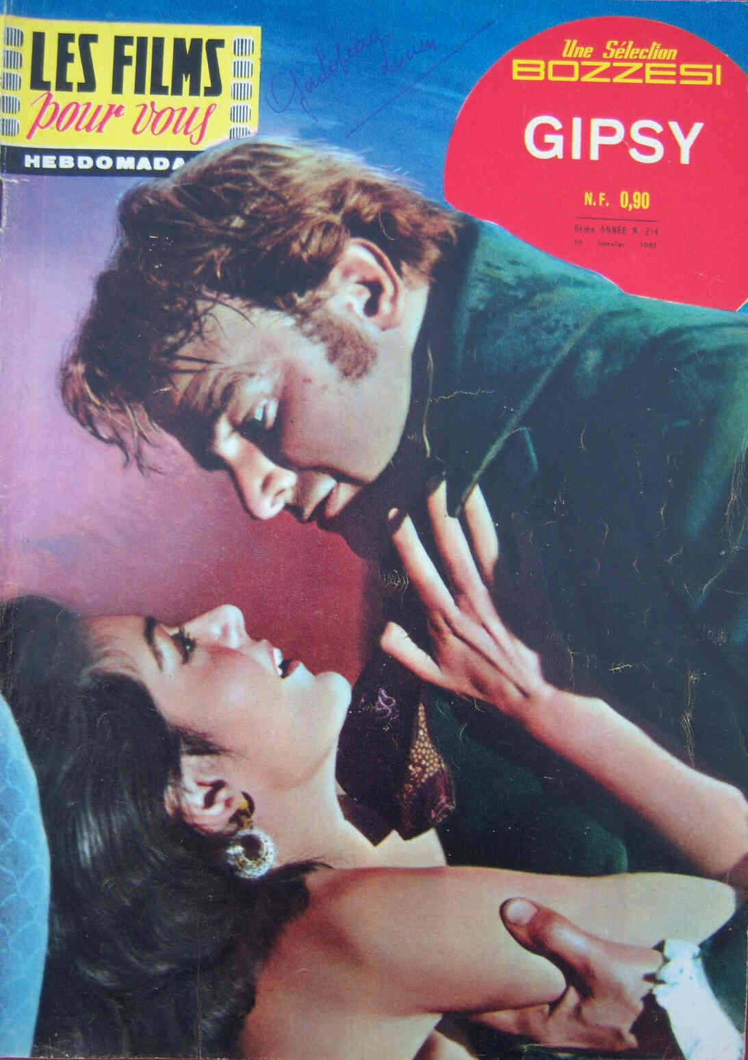 FILMS POUR VOUS | LES magazine side cover Issue 214 16 January 1961