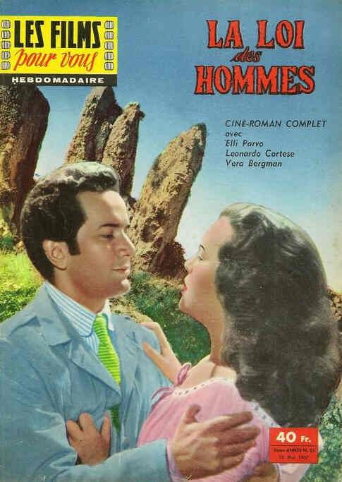 FILMS POUR VOUS | LES magazine side cover Issue 25 13 May 1957