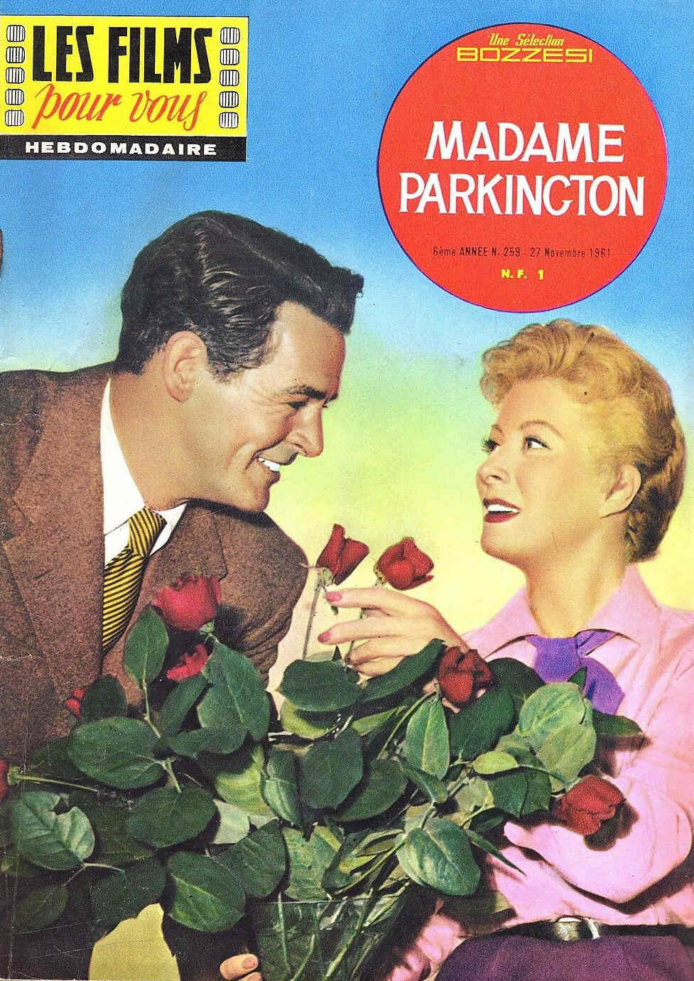 FILMS POUR VOUS | LES magazine side cover Issue 259 27 November 1961