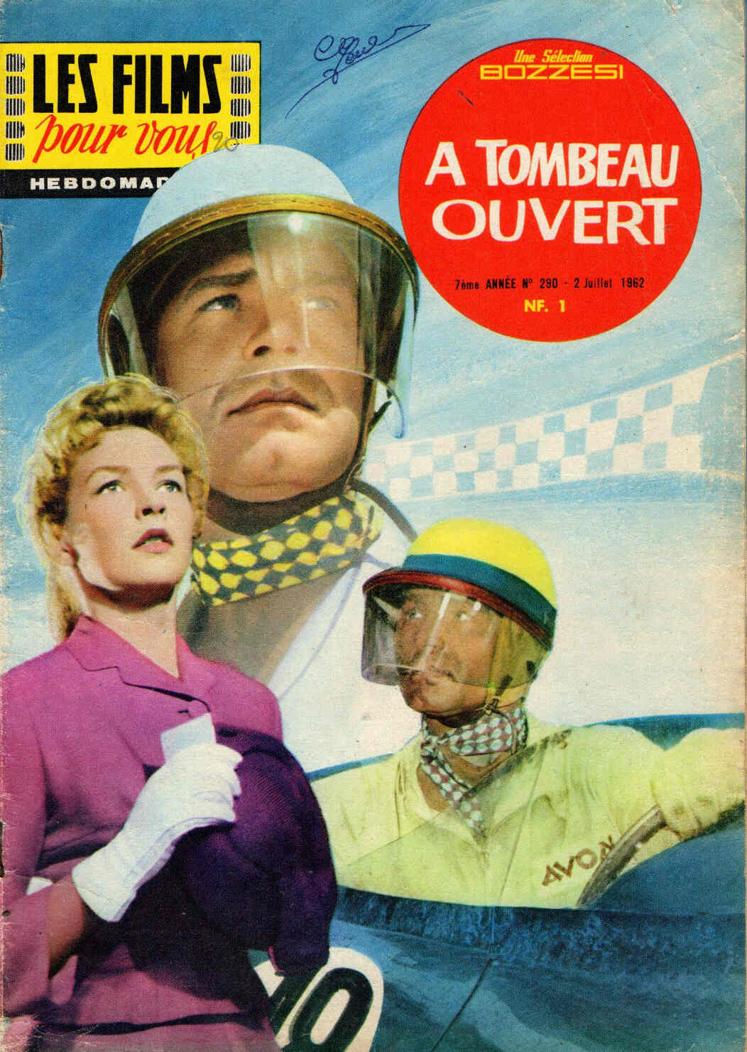 FILMS POUR VOUS | LES magazine side cover Issue 290 2 July 1962