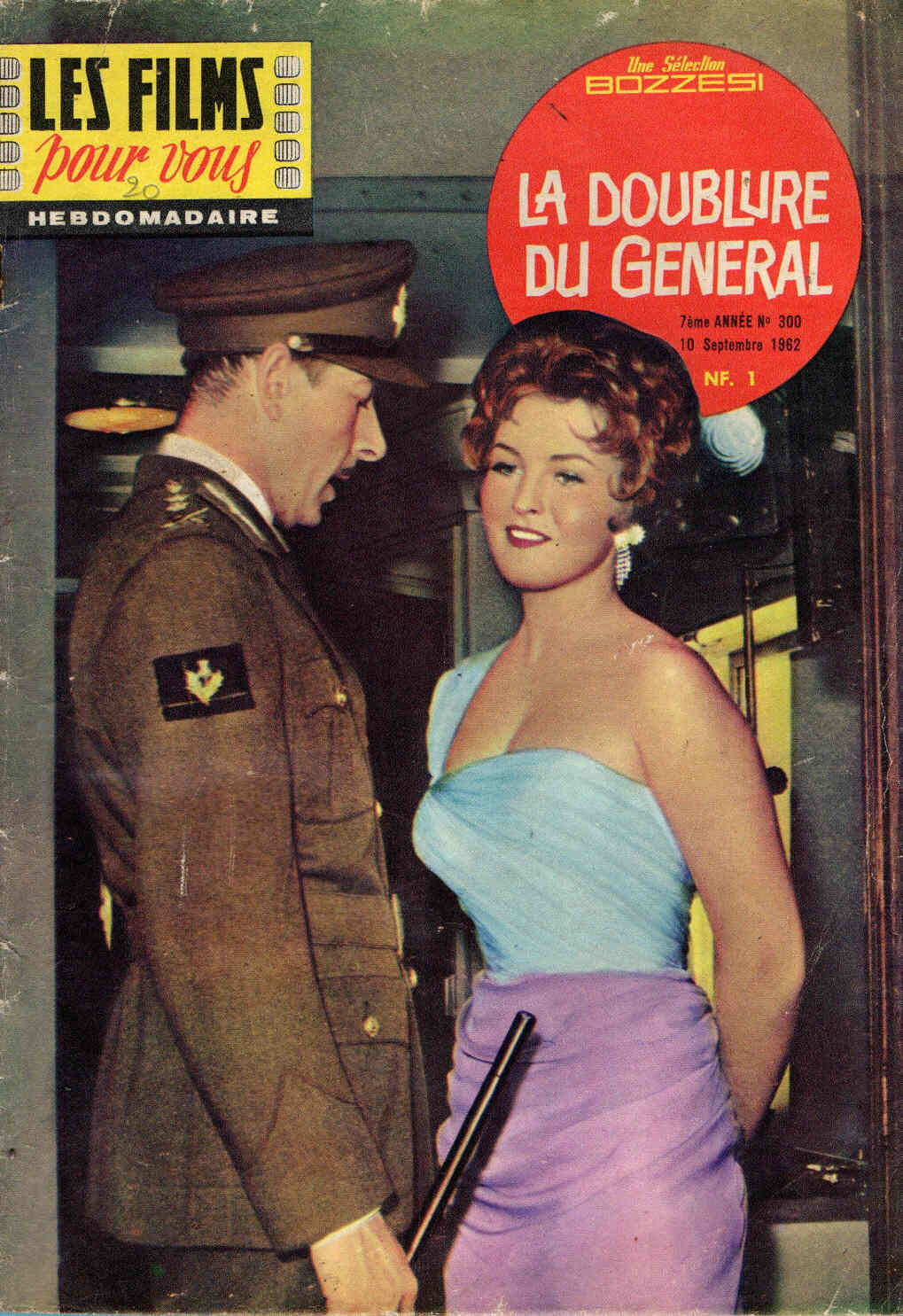 FILMS POUR VOUS | LES magazine side cover Issue 300 10 September 1962