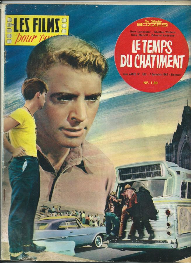 FILMS POUR VOUS | LES magazine side cover Issue 309 7 December 1962