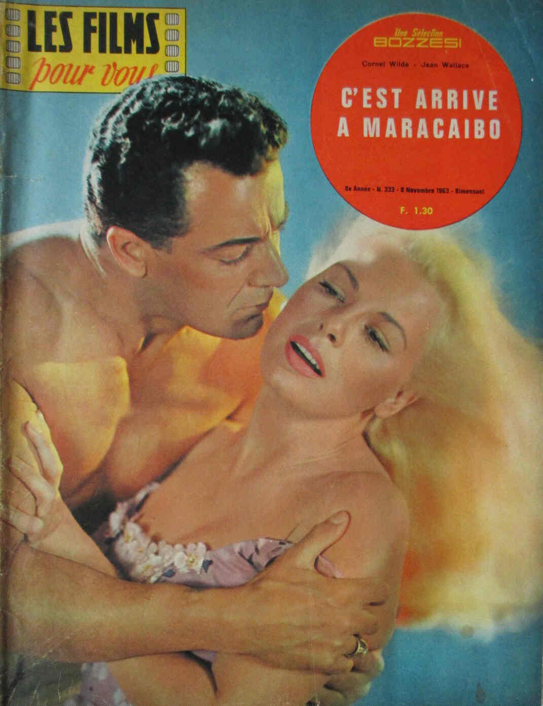 FILMS POUR VOUS | LES magazine side cover Issue 333 8 November 1963