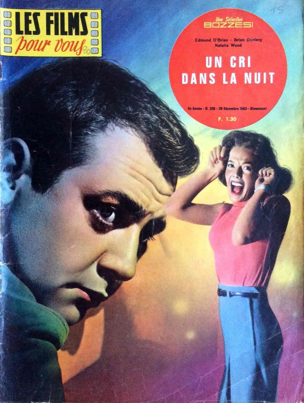 FILMS POUR VOUS | LES magazine side cover Issue 336 20 December 1963