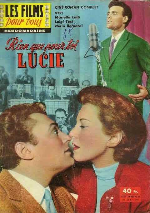 FILMS POUR VOUS | LES magazine side cover Issue 35 22 July 1957