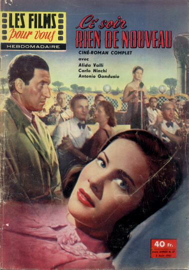 FILMS POUR VOUS | LES magazine side cover Issue 37 5 August 1957