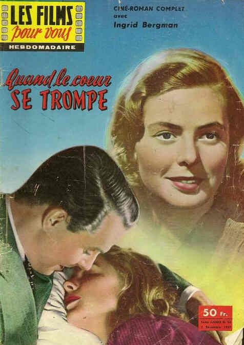 FILMS POUR VOUS | LES magazine side cover Issue 54 2 December 1957