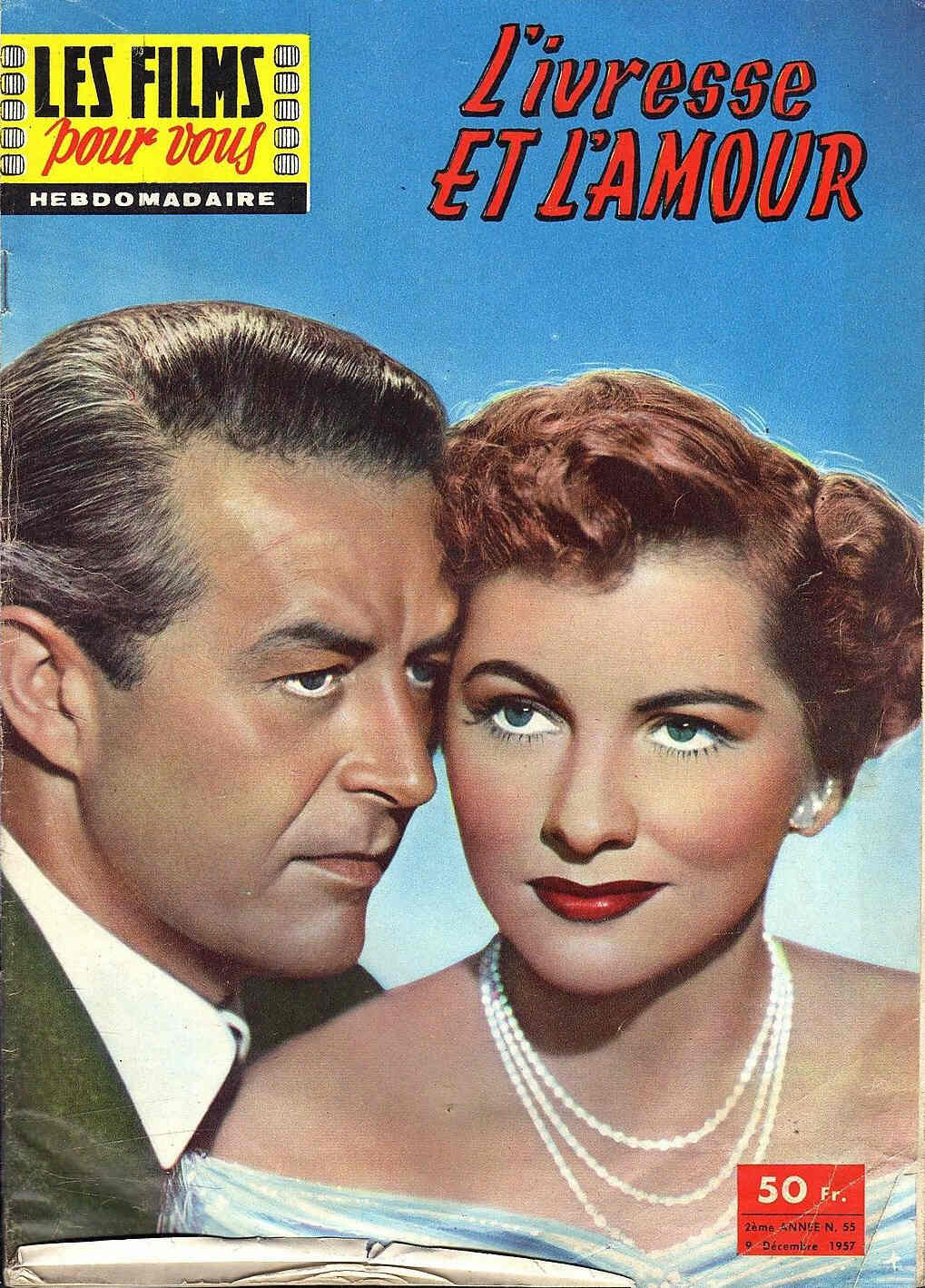 FILMS POUR VOUS | LES magazine side cover Issue 55 9 December 1957