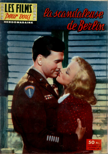 FILMS POUR VOUS | LES magazine side cover Issue 68 10 March 1958