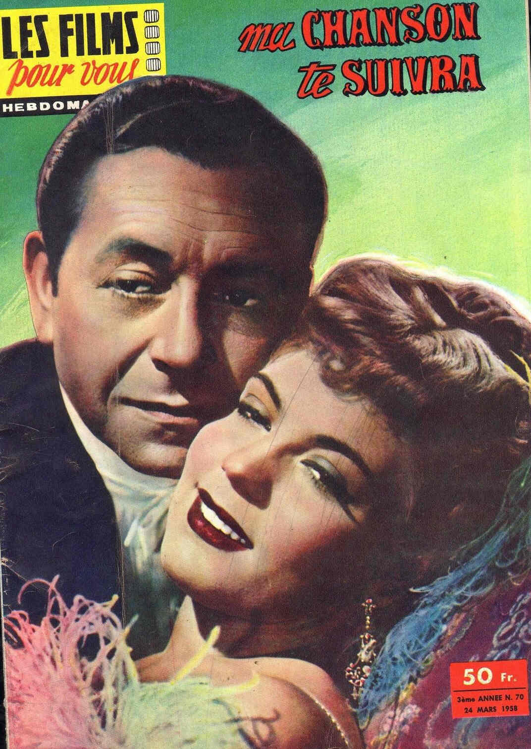 FILMS POUR VOUS | LES magazine side cover Issue 70 24 March 1958