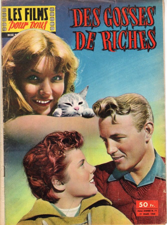 FILMS POUR VOUS | LES magazine side cover Issue 71 31 March 1958
