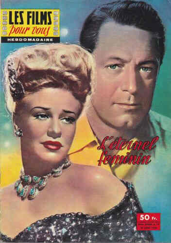 FILMS POUR VOUS | LES magazine side cover Issue 75 28 April 1958