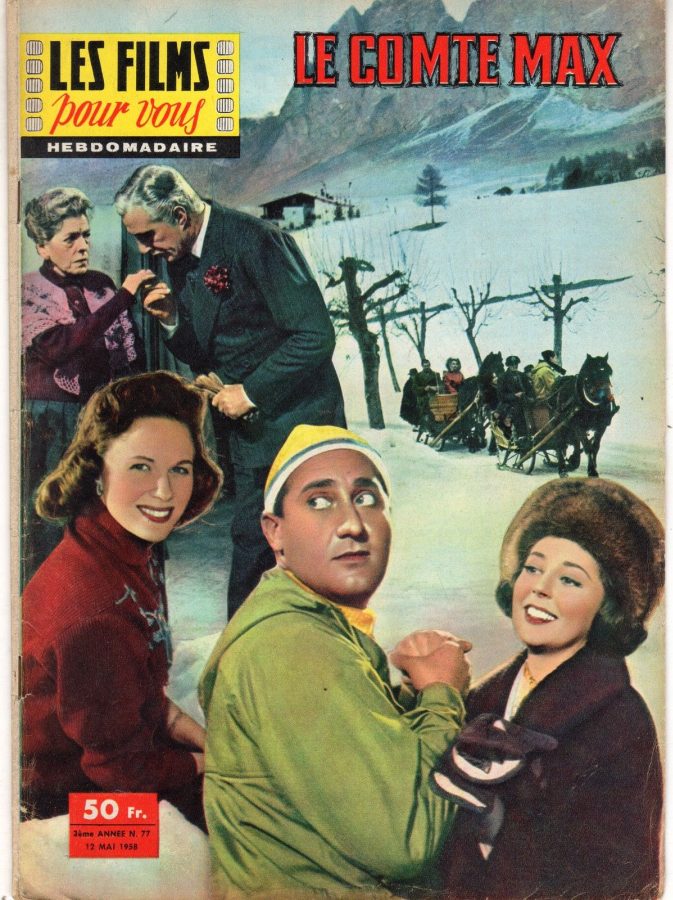 FILMS POUR VOUS | LES magazine side cover Issue 77 12 May 1958