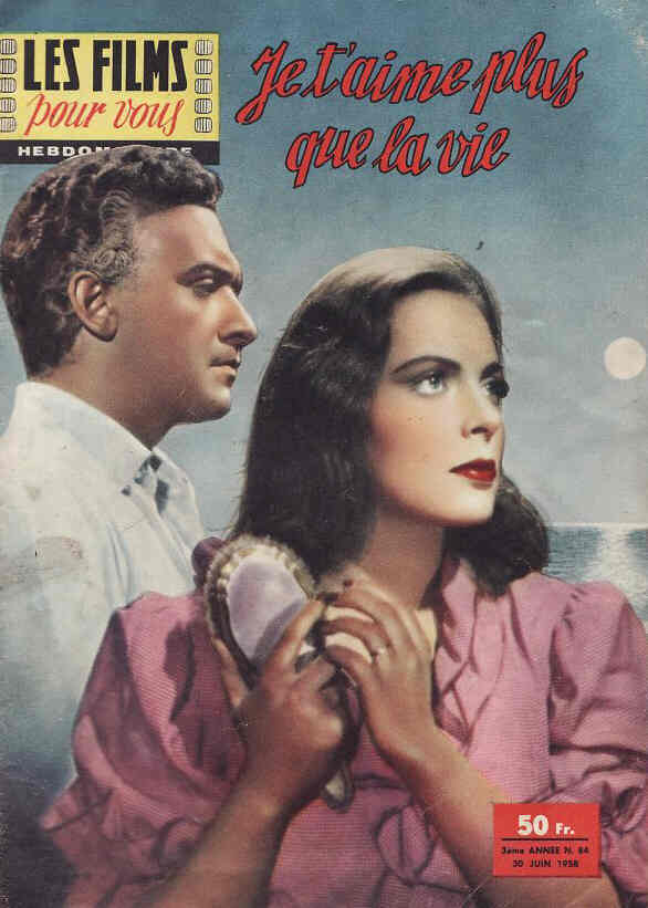 FILMS POUR VOUS | LES magazine side cover Issue 84 30 June 1958