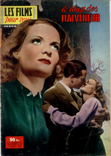 FILMS POUR VOUS | LES magazine side cover Issue 85 7 July 1958
