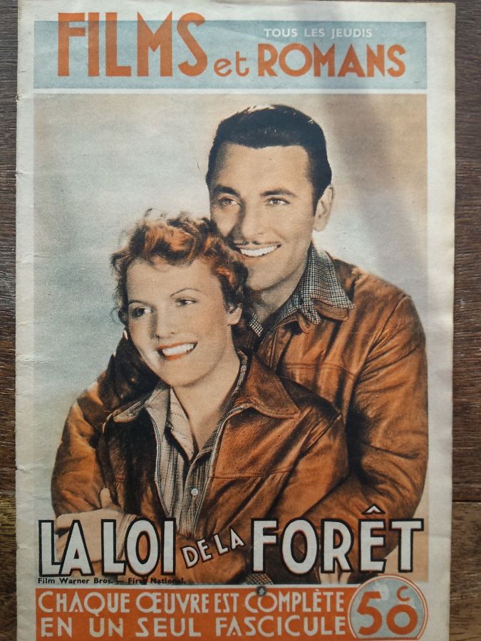 FILMS ET ROMANS magazine side cover Issue 8  1938