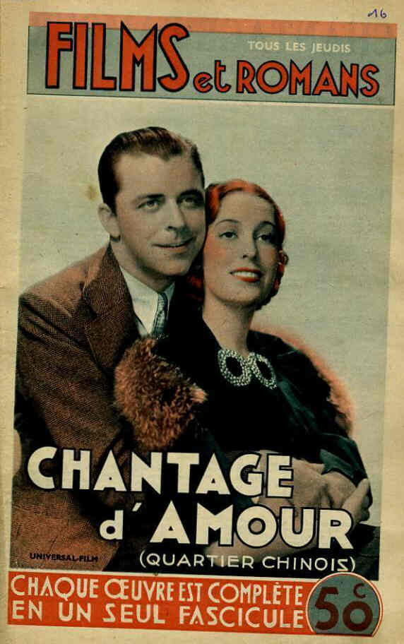 FILMS ET ROMANS magazine side cover Issue 16  1938