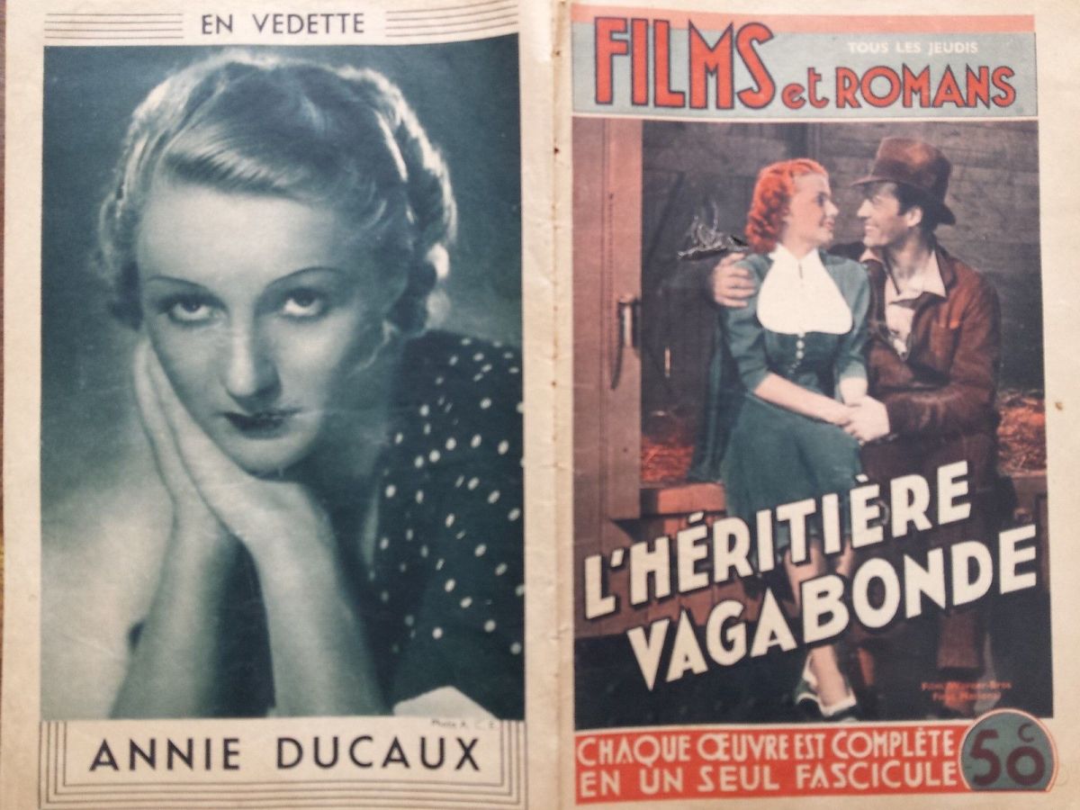 FILMS ET ROMANS magazine side cover Issue 19  1938