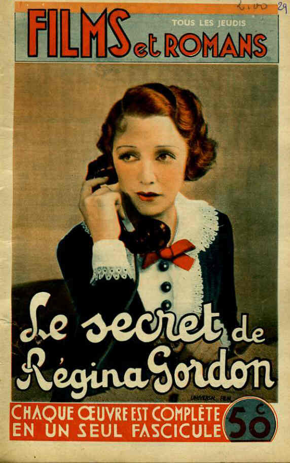 FILMS ET ROMANS magazine side cover Issue 29  