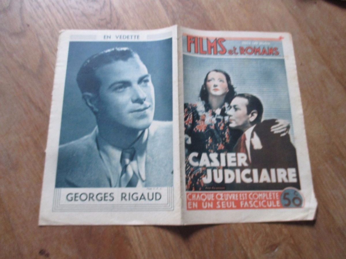 FILMS ET ROMANS magazine side cover Issue 35  1939