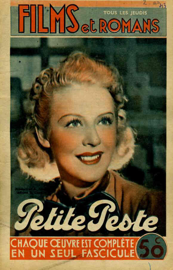 FILMS ET ROMANS magazine side cover Issue 43  1939