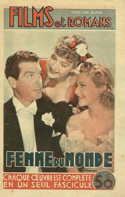 FILMS ET ROMANS magazine side cover Issue 63  1939