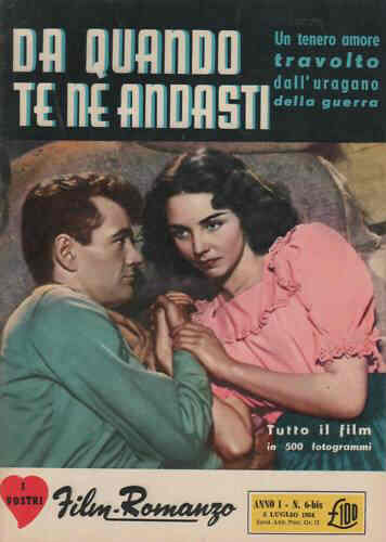 I VOSTRI FILM-ROMANZO magazine side cover Issue 6 5 July 1954