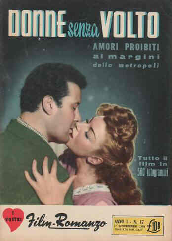 I VOSTRI FILM-ROMANZO magazine side cover Issue 17 1 November 1954
