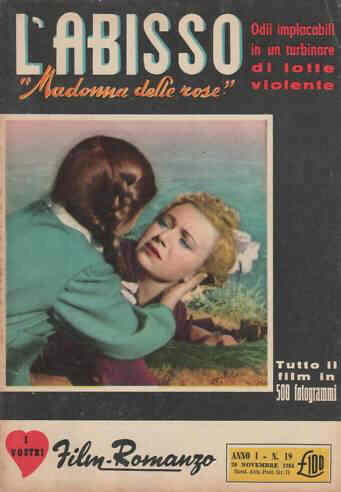 I VOSTRI FILM-ROMANZO magazine side cover Issue 19 20 November 1954