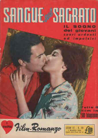 I VOSTRI FILM-ROMANZO magazine side cover Issue 29 1 March 1955