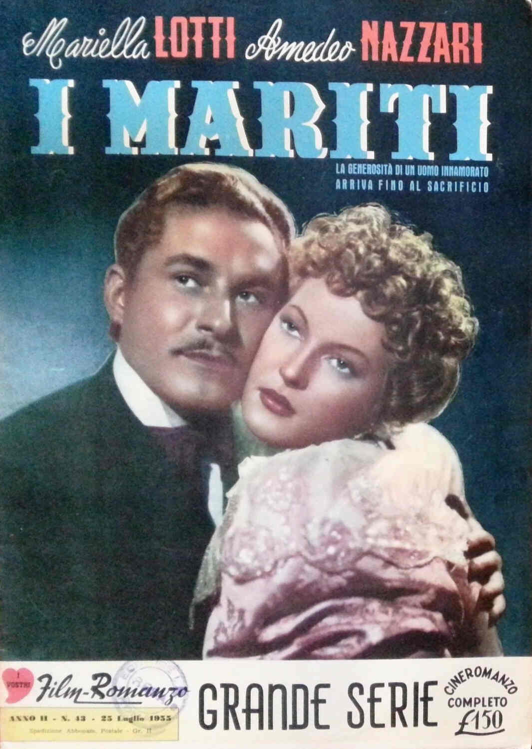 I VOSTRI FILM-ROMANZO magazine side cover Issue 43 25 July 1955