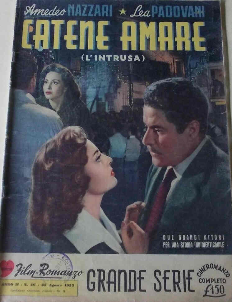 I VOSTRI FILM-ROMANZO magazine side cover Issue 46 25 August 1955