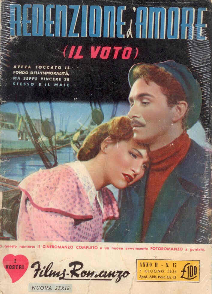 I VOSTRI FILM-ROMANZO magazine side cover Issue 17 5 June 1956