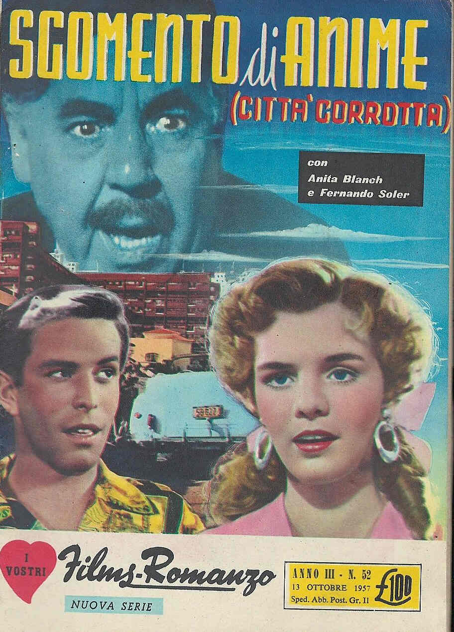 I VOSTRI FILM-ROMANZO magazine side cover Issue 52 13 October 1957