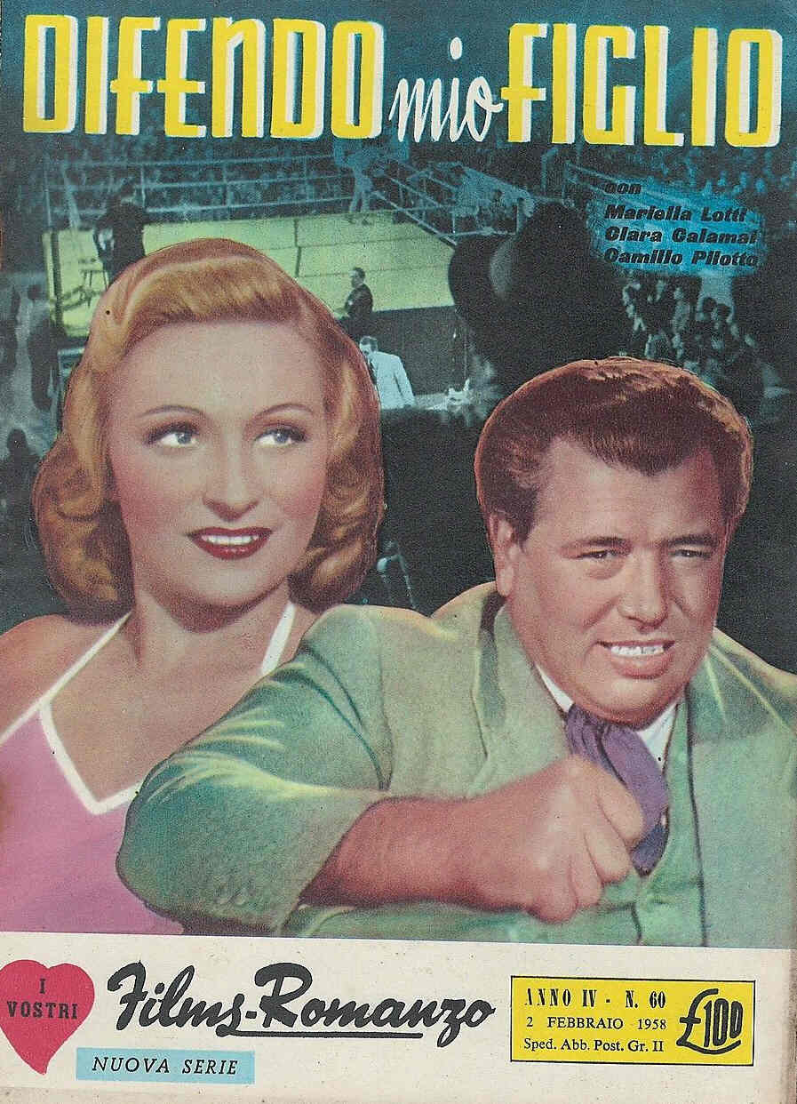 I VOSTRI FILM-ROMANZO magazine side cover Issue 60 2 February 1958