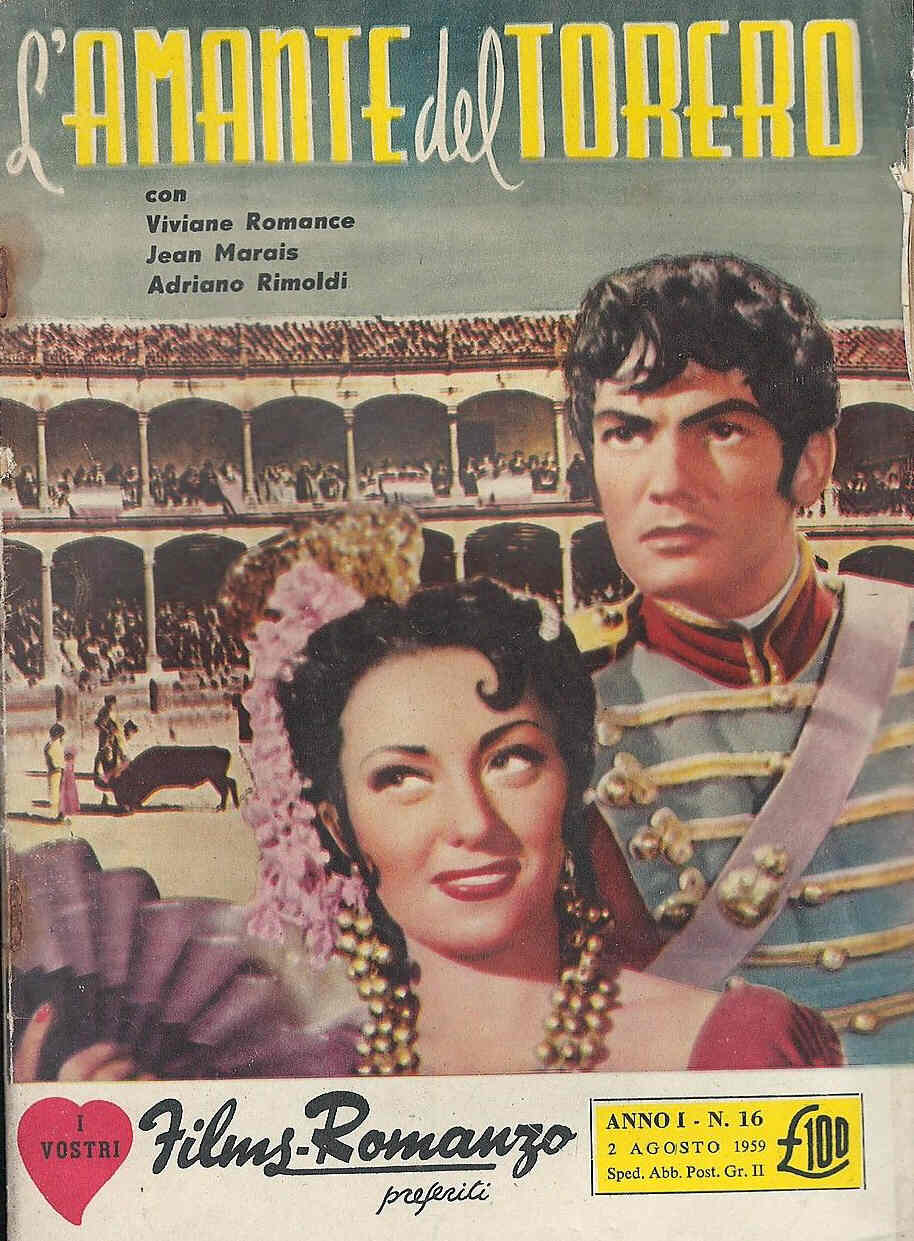 I VOSTRI FILM-ROMANZO magazine side cover Issue 16 2 August 1959