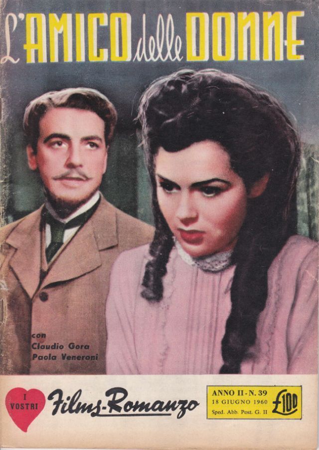 I VOSTRI FILM-ROMANZO magazine side cover Issue 39 18 June 1960