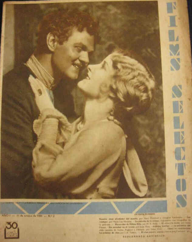 FILMS SELECTOS magazine side cover Issue 2 11 October 1930