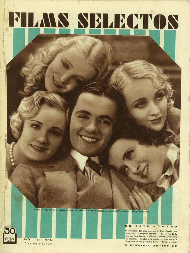 FILMS SELECTOS magazine side cover Issue 13 10 January 1931