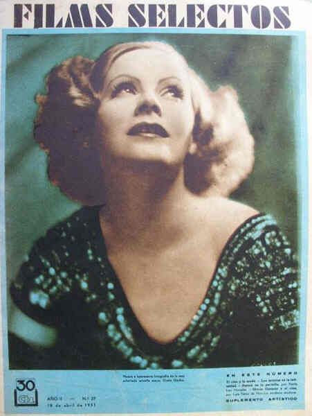 FILMS SELECTOS magazine side cover Issue 27 18 April 1931