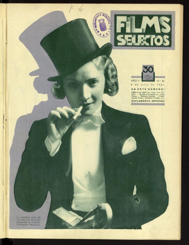 FILMS SELECTOS magazine side cover Issue 34 6 June 1931