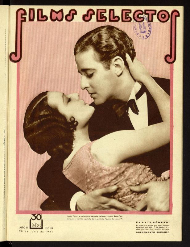 FILMS SELECTOS magazine side cover Issue 36 20 June 1931