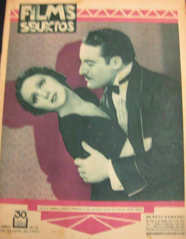 FILMS SELECTOS magazine side cover Issue 41 25 July 1931
