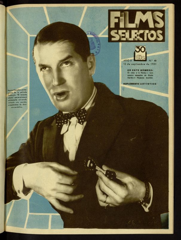 FILMS SELECTOS magazine side cover Issue 48 12 September 1931