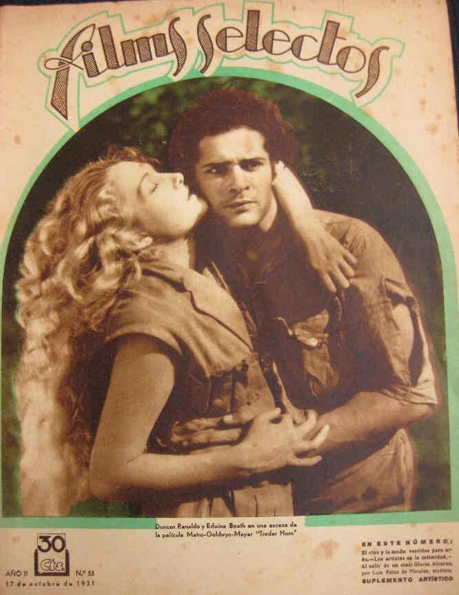 FILMS SELECTOS magazine side cover Issue 53 17 October 1931