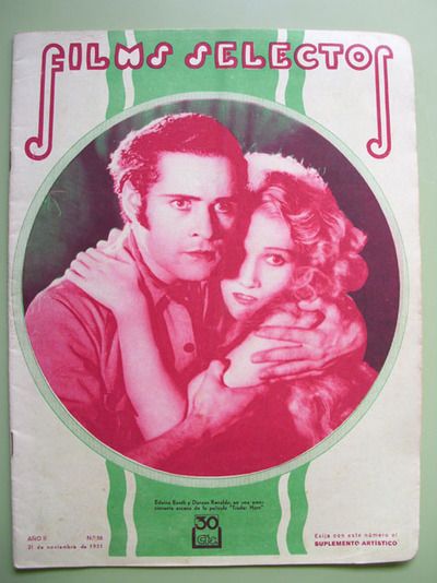 FILMS SELECTOS magazine side cover Issue 58 21 November 1931