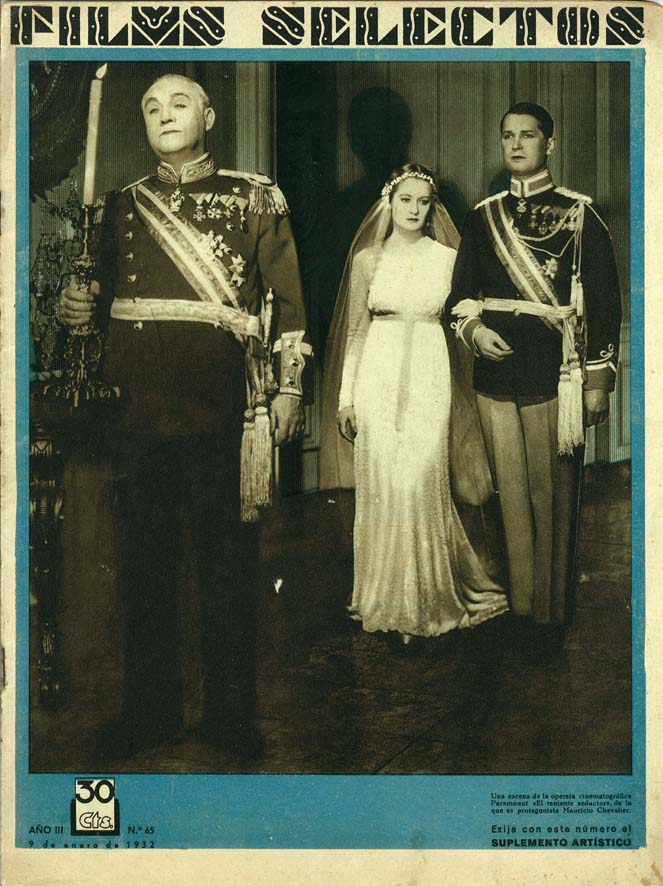 FILMS SELECTOS magazine side cover Issue 65 9 January 1932