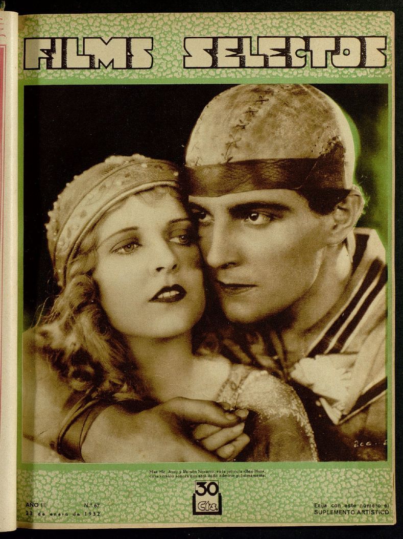 FILMS SELECTOS magazine side cover Issue 67 23 January 1932